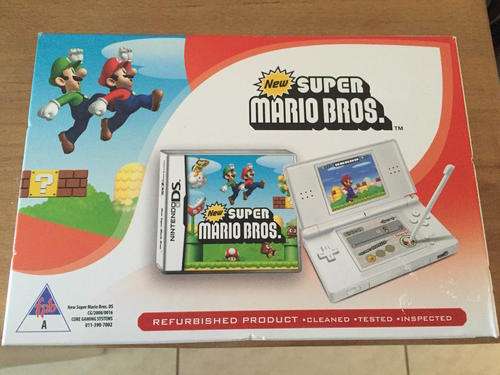Nintendo DS Lite Boxed With Super Mario Bros Brand New! (White)