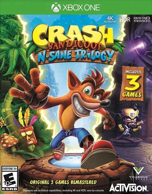 Crash Bandicoot N. Sane Trilogy Xbox One Great Condition!