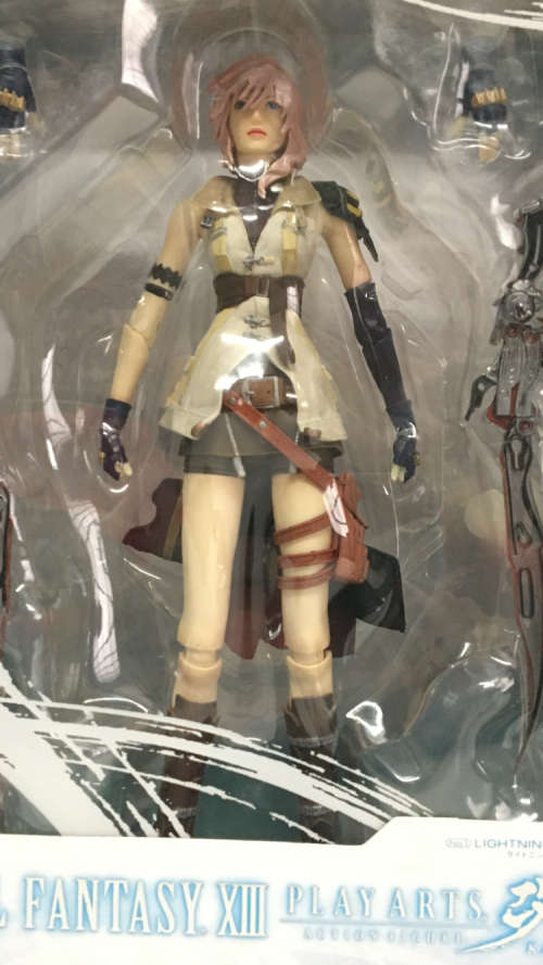 Final Fantasy XIII Play Arts Kai Lightning Action Figure New Sealed! Slight Wear On Box (See Photos)