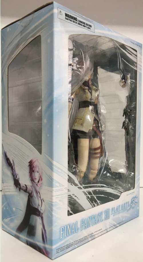 Final Fantasy XIII Play Arts Kai Lightning Action Figure New Sealed! Slight Wear On Box (See Photos)