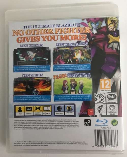 Blazblue Continuum Shift Extend Limited Collectors Edition PS3 Complete Good Condition! (See Photos)