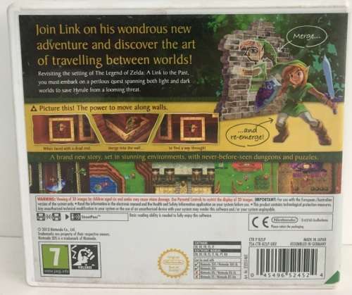 The Legend Of Zelda A Link Between Worlds Nintendo 3DS Great Condition! ( See Photos )