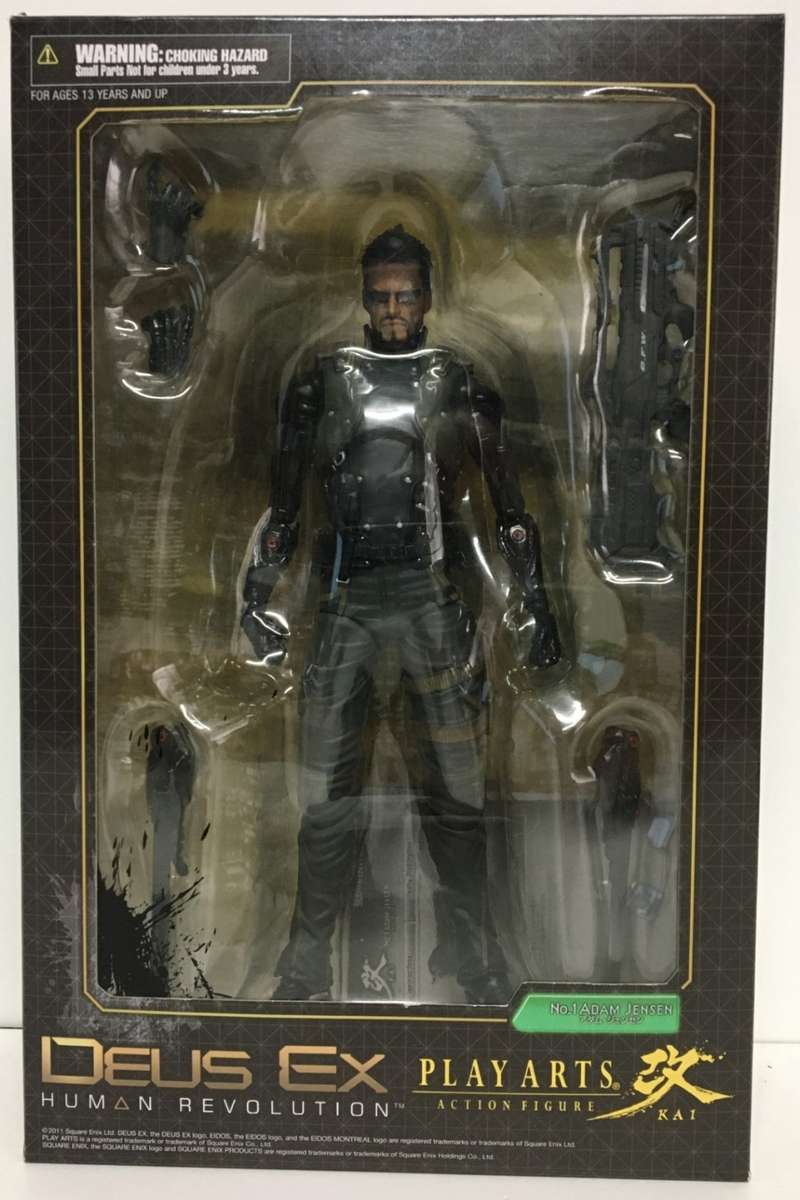 Square Enix Deus Ex: Human Revolution Play Arts Kai Adam Jensen Action Figure New! ( See Photos )