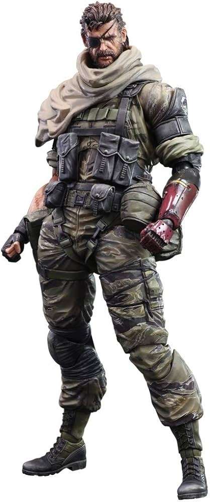 Square Enix Play Arts Kai Metal Gear Solid V: The Phantom Pain Venom Snake Action Figure New!