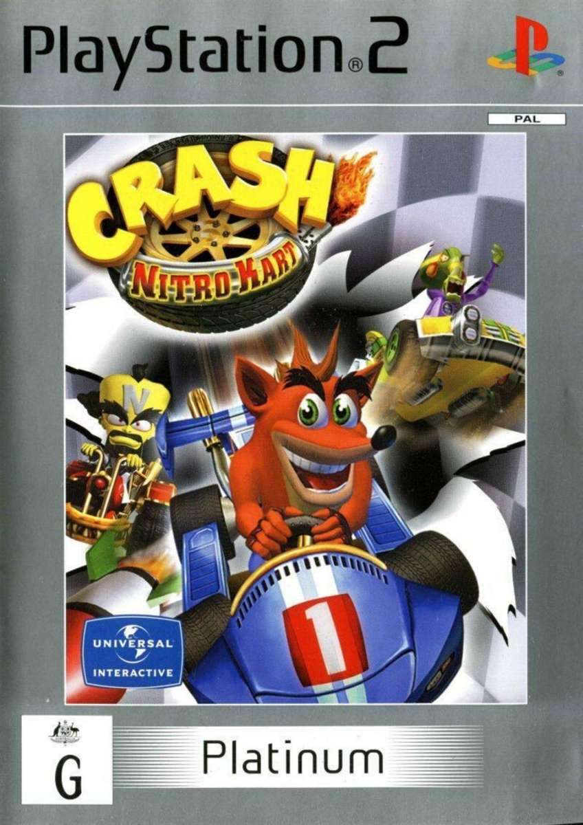 Crash Nitro Kart PlayStation 2 Platinum Booklet Included Good Condition!