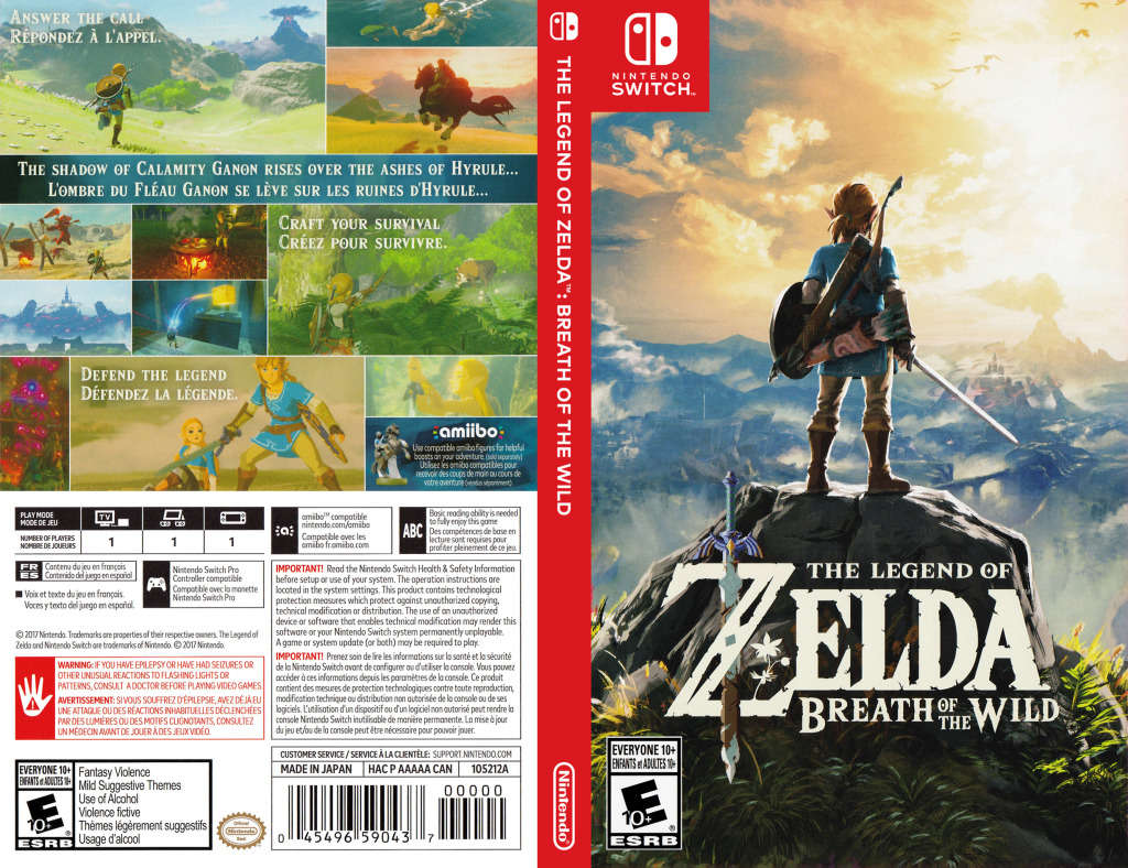 The Legend Of Zelda Breath Of The Wild Nintendo Switch Cartridge Only No Box Or Cover Art!