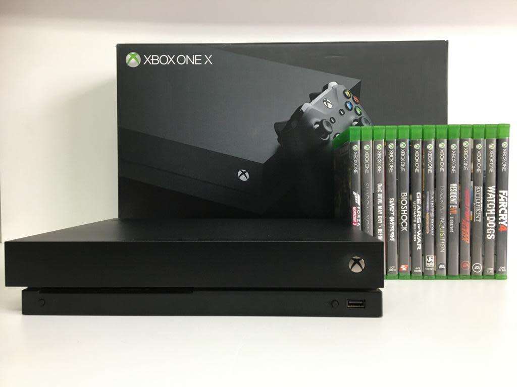 Xbox One X 1TB Console Boxed With 1 Official Microsoft Series Controller & Games Bundle!