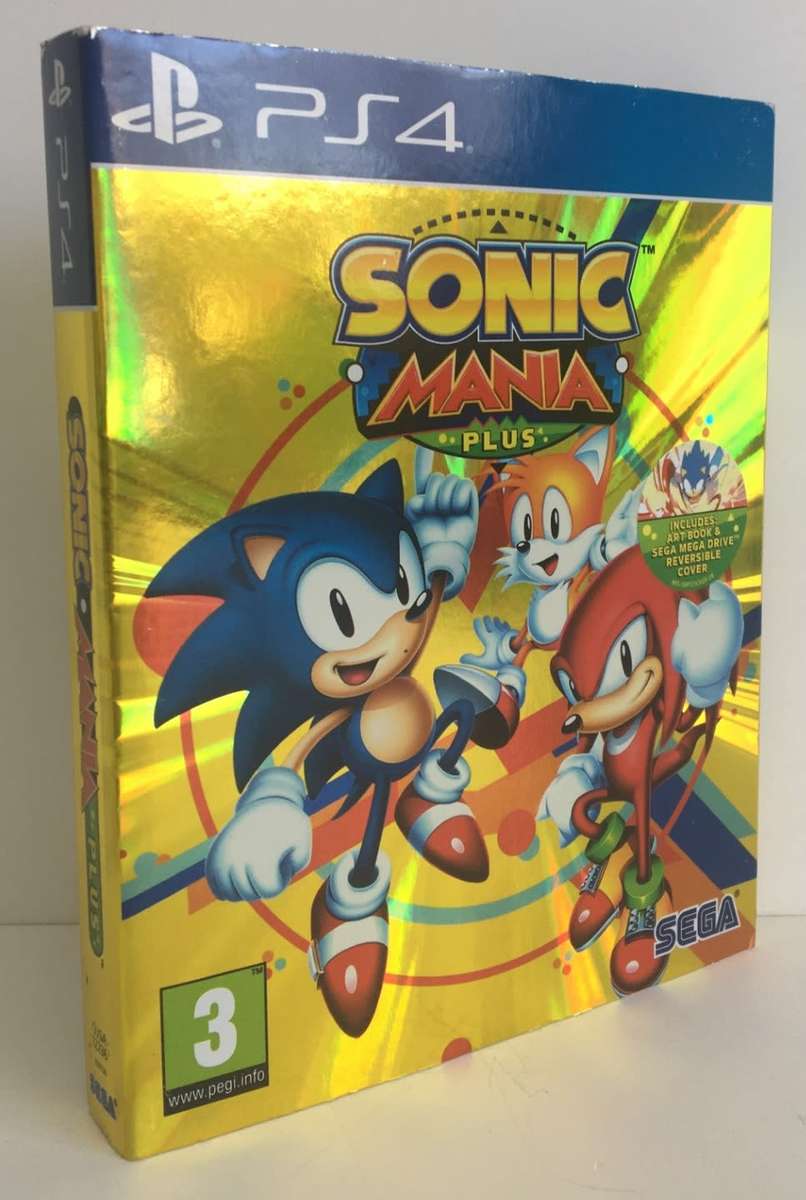 Sonic Mania Plus PlayStation 4 Booklet + Art Book Included Great Condition!
