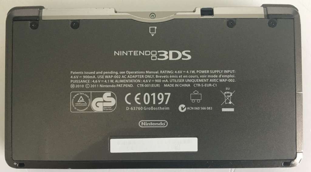 Nintendo 3DS Handheld Console Cosmos Black Good Condition!