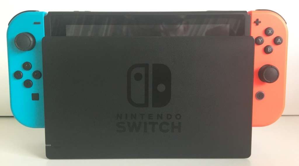 Nintendo Switch V2 Console - Neon Red / Neon Blue + Generic Pro Controller Immaculate Condition!