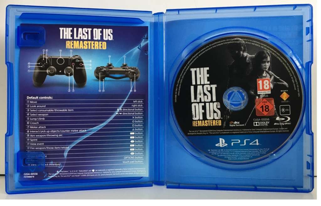 The Last Of Us Remastered PS4 Like New!