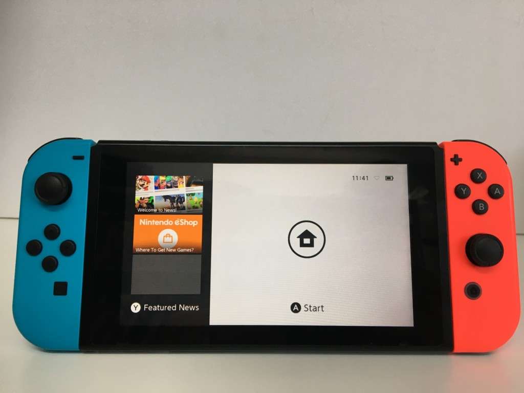 Nintendo Switch V2 32GB Game Console Black With Blue/Red Joy-con Overall Good Condition!
