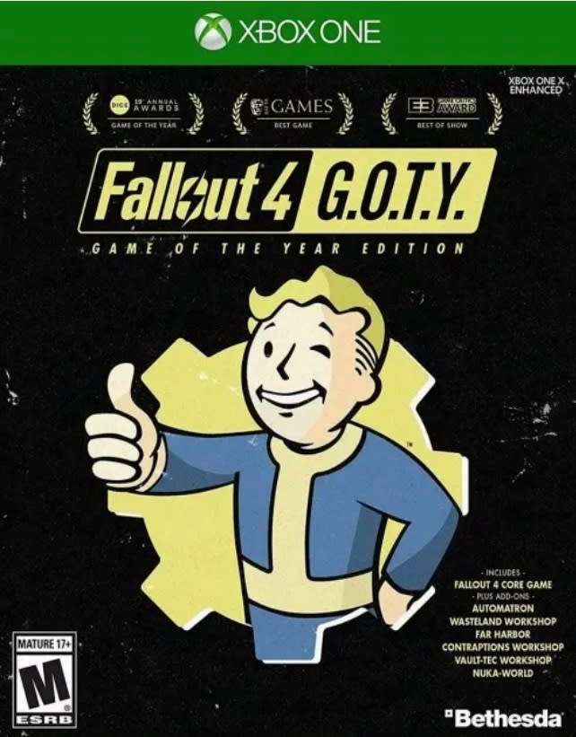 Fallout 4 Game Of The Year Edition Xbox One Great Condition!