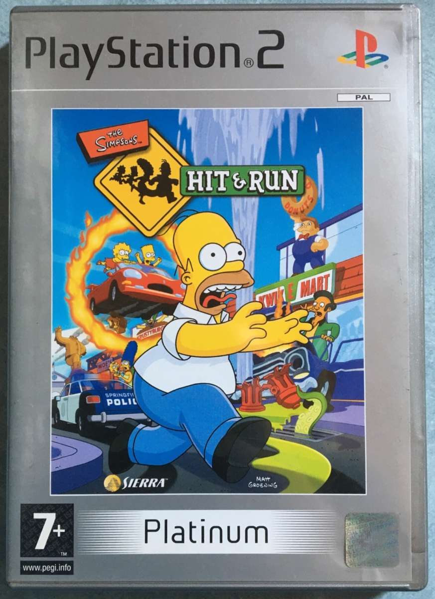 The Simpsons Hit & Run PlayStation 2 Platinum Booklet Included Great Condition!