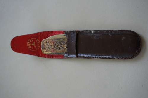 RARE! 50 - 60s Driezack Wusthof Soligen pocket knife in sheath