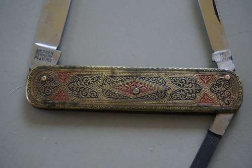 RARE! 50 - 60s Driezack Wusthof Soligen pocket knife in sheath