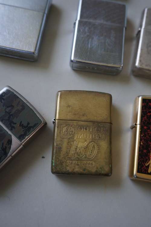 JOBLOT OF 7 ZIPPOs with spares