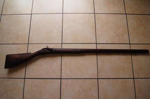 Flintlock musket rifle from the 1800s