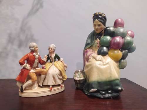 BEAUTIFUL! Vintage statues, porcelain and ceramic/chalk?