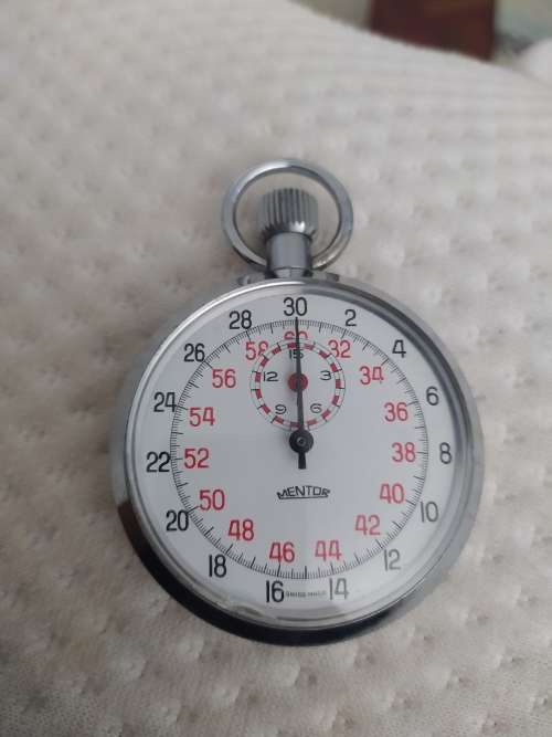 MENTOR swiss made vintage pocket stop watch