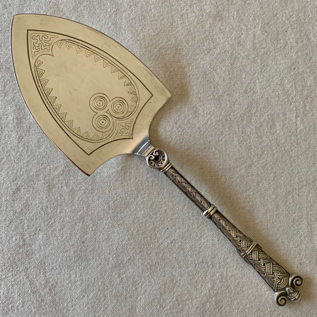 David Anderson Hallmarked Silver 830 Cake Server (1888-1925)