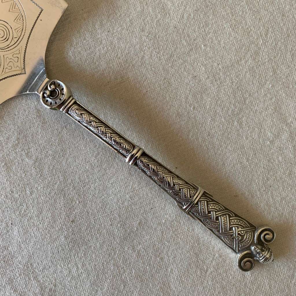 David Anderson Hallmarked Silver 830 Cake Server (1888-1925)