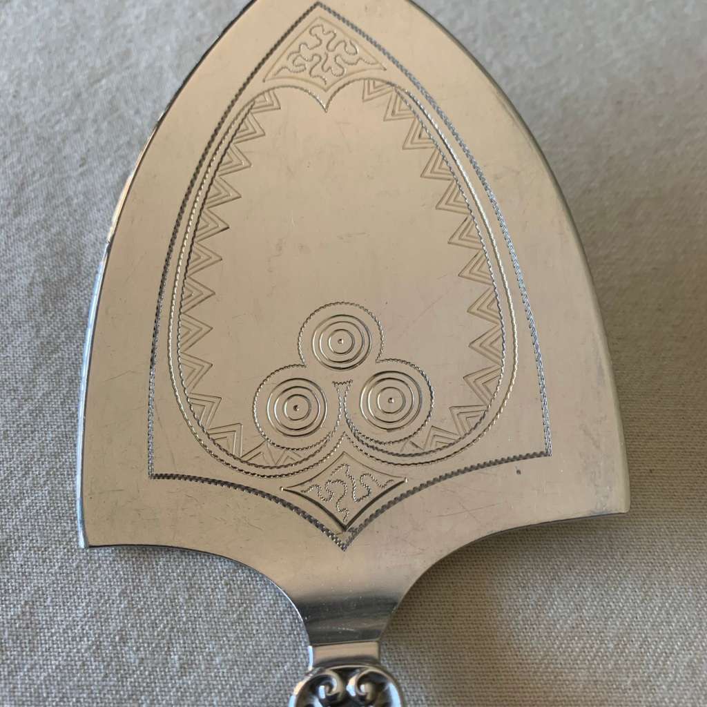 David Anderson Hallmarked Silver 830 Cake Server (1888-1925)