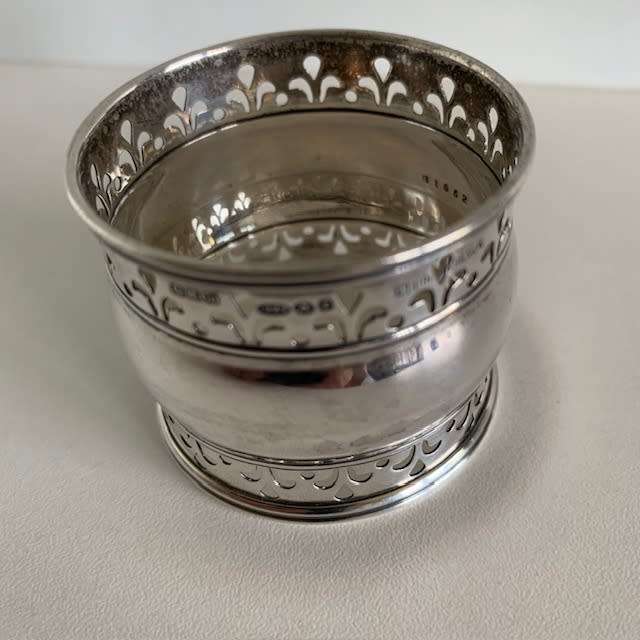 Hallmarked silver Serviette ring