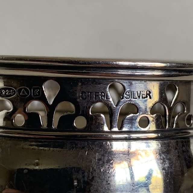 Hallmarked silver Serviette ring