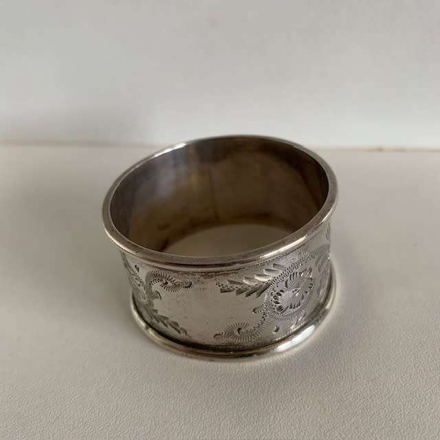 Hallmarked silver Serviette ring