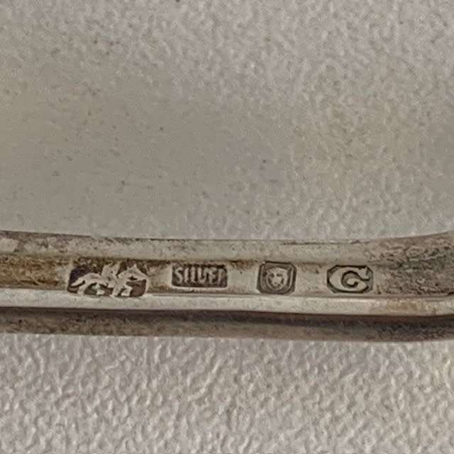 South African Hallmarked sterling silver Sugar spoon, Jam spoon and pate knife