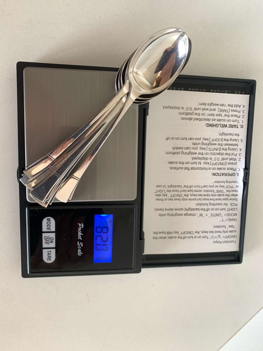 Hallmarked Sterling silver Art Deco tea/coffee spoons