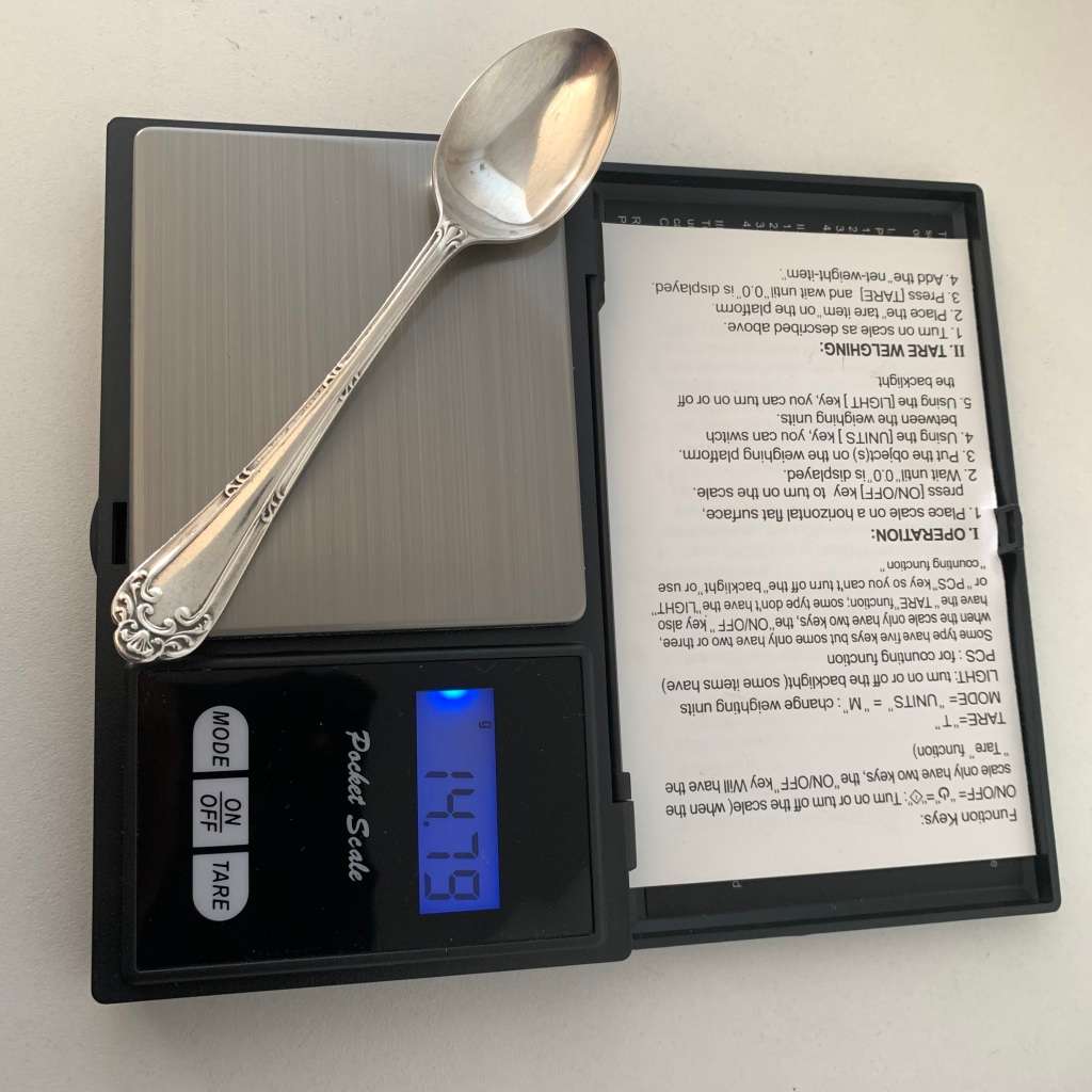 Hallmarked Sterling Silver Coffee spoon