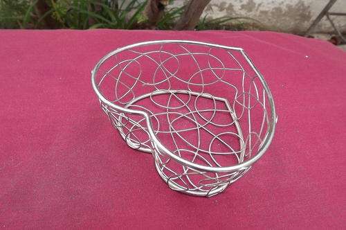 Heart Shaped Wire Basket