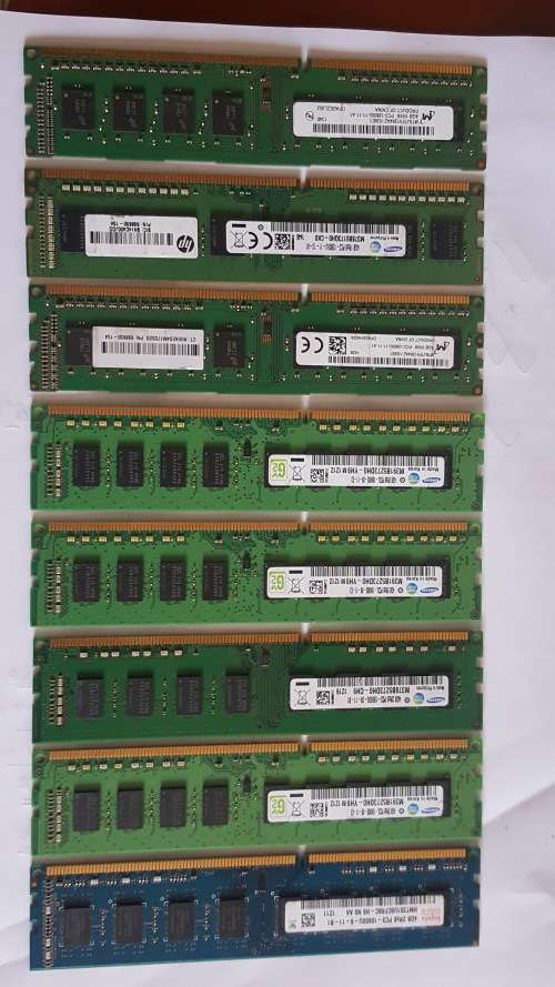 8 x Desktop DDR3 RAM - 4GB 2Rx8 PC3-10600u