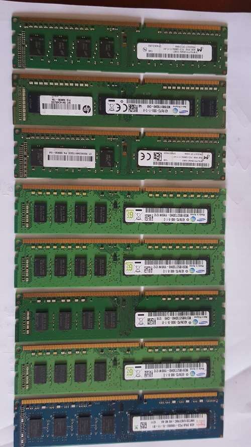 8 x Desktop DDR3 RAM - 4GB 2Rx8 PC3-10600u