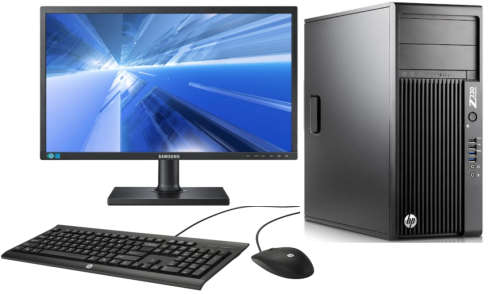 HP Workstation Z230 i7-4790@3.6GHz, 16GB Ram, 1TB HDD and Samsung 27` HDMI Monitor (Slim Design)