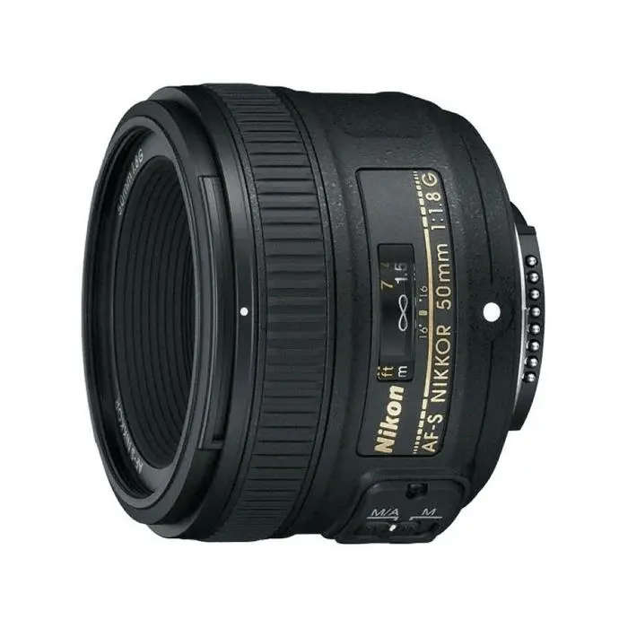 A new Nikon AF-S 50mm f/1.8G NIKKOR Lens + lens bag