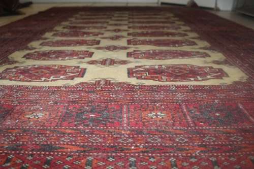 Beautiful and unusual Turkoman carpet. Great piece, particularly fine