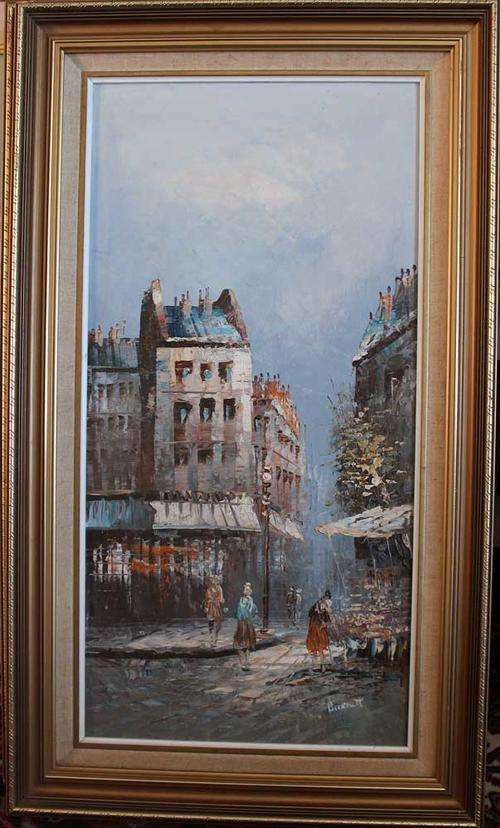 A beautiful oil painting signed Burnett