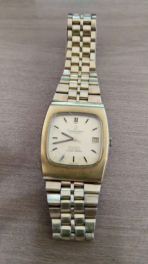 Omega Constellation Classic Mens Automatic Wrist Watch Gold Plated