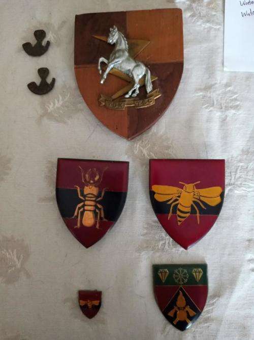 SADF FLASH, CRAVAT PIN and BUCKLE LOT ENGINEERS SWA TSC/TDK