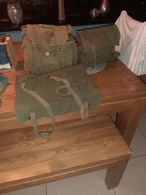 Rhodesian Backpack, Bed Roll Cover and Sling Bag