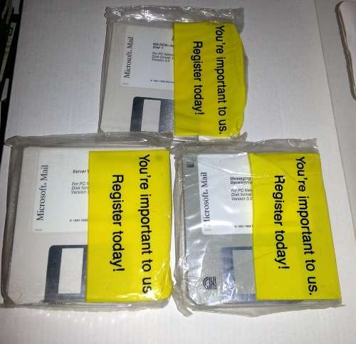 Microsoft Mail Version 3.0 (Server, Messaging, MS-DOS) Floppy Discs