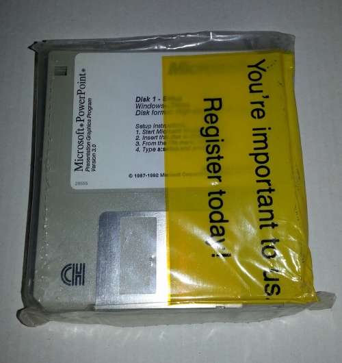 Microsoft Powerpoint Version 3.0 Floppy Discs