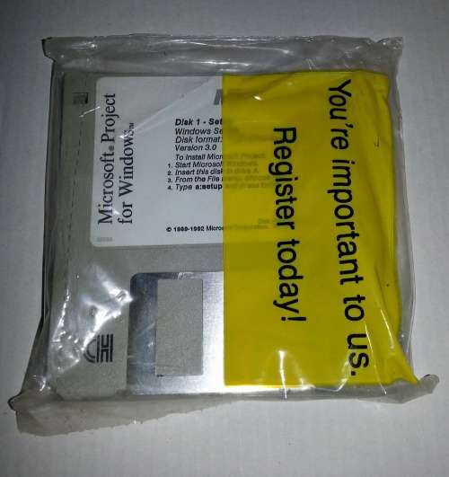 Microsoft Project Version 3.0 For Windows Floppy Discs