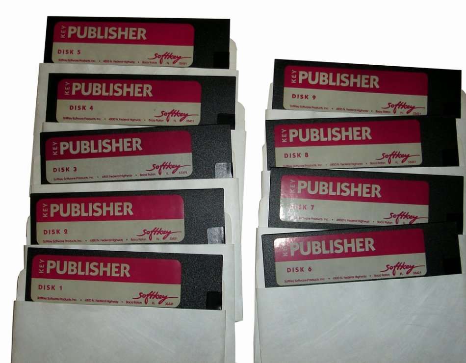 Softkey Key Publisher for DOS version 1 (9 Floppy Disks)