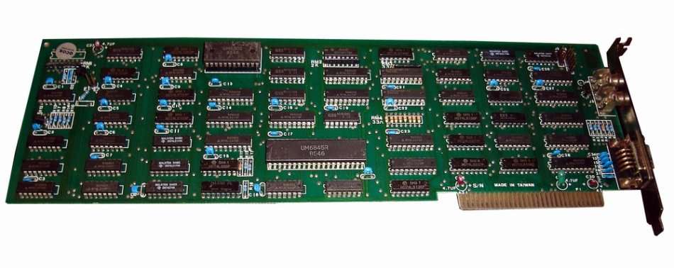 Precise 445 UM6845R MDA/CGA ISA Video Card 16Kb Memory