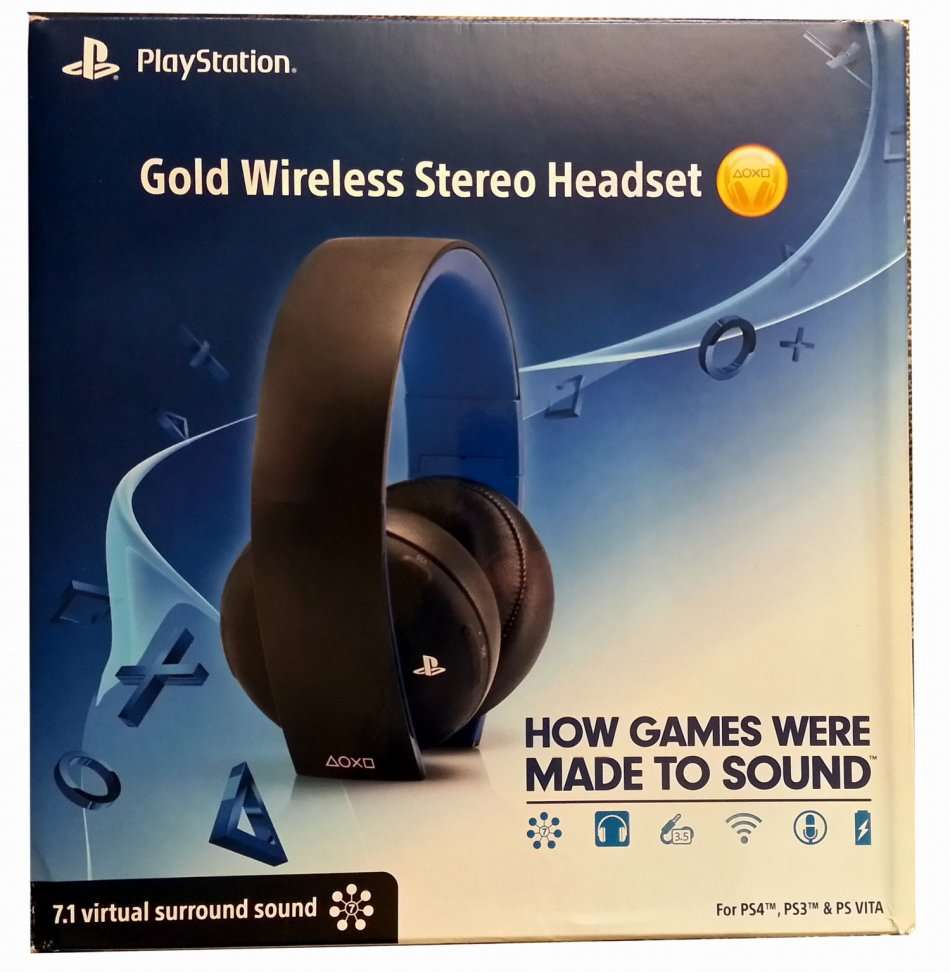 Sony Gold Wireless Stereo Headset for Playstation 4 (PS4) CECHYA-0083