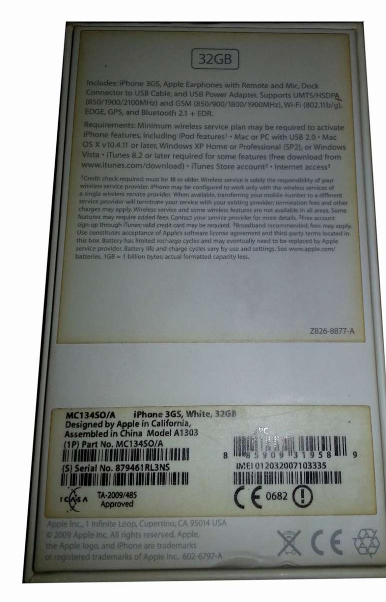 Apple iPhone 3GS White 32GB